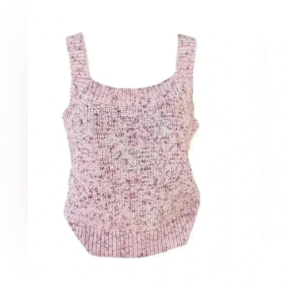 LOFT women’s knit two piece set cardigan pink 3 button super chick sz Small used - Picture 2 of 9